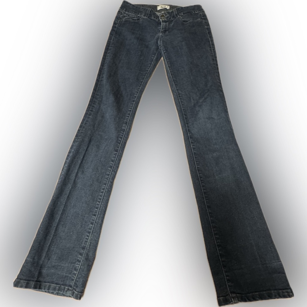 PAIGE  Dark Gray Flare Women's Jeans